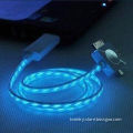 Universal 3-in-1 Flex EL Visible Light Charging Sync USB Cable for iPhone/Samsung S3/S4, Mini USB